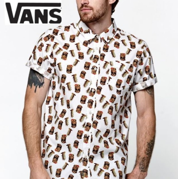 vans pineapple button down